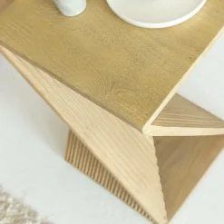 Made in Meubles Bout De Canapé & Sellette<Bout de canapé en bois de manguier Amara