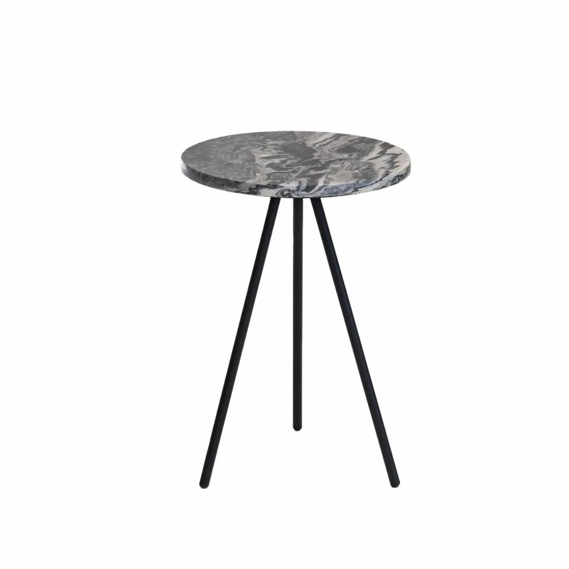 Made in Meubles Bout De Canapé & Sellette<Bout de canapé en marbre gris Eva