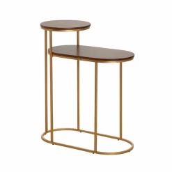 Made in Meubles Bout De Canapé & Sellette<Bout de canapé en métal et bois de manguier Léon