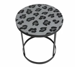 Made in Meubles Bout De Canapé & Sellette<Bout de canapé en métal noir Gwen