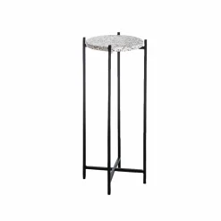 Made in Meubles Bout De Canapé & Sellette<Bout de canapé en terrazzo et métal Paulus