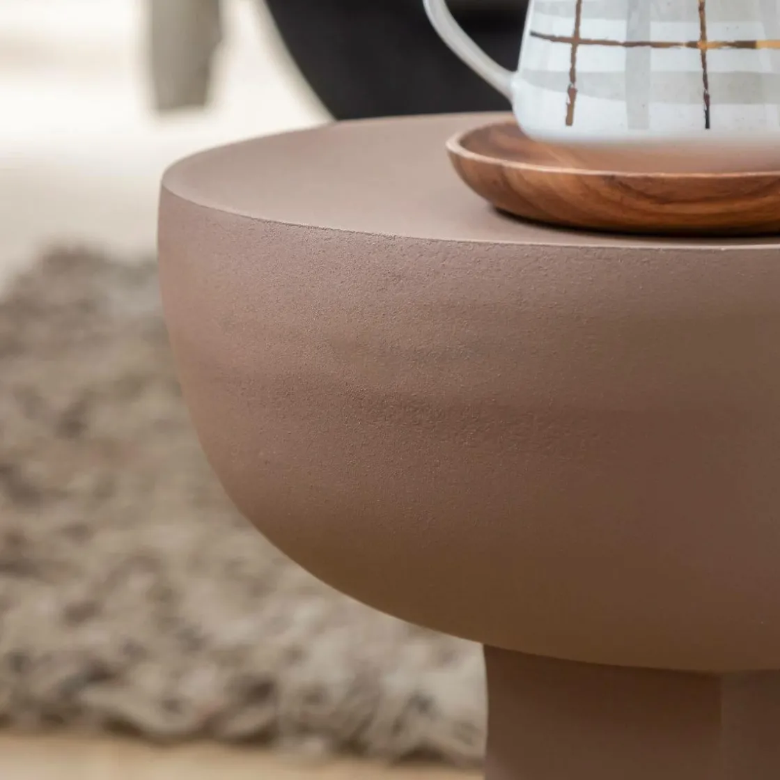 Made in Meubles Bout De Canapé & Sellette<Bout de canapé marron Marguerite