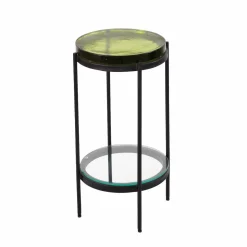 Made in Meubles Bout De Canapé & Sellette<Bout de canapé plateau en verre Lise