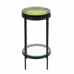 Made in Meubles Bout De Canapé & Sellette<Bout de canapé plateau en verre Lise