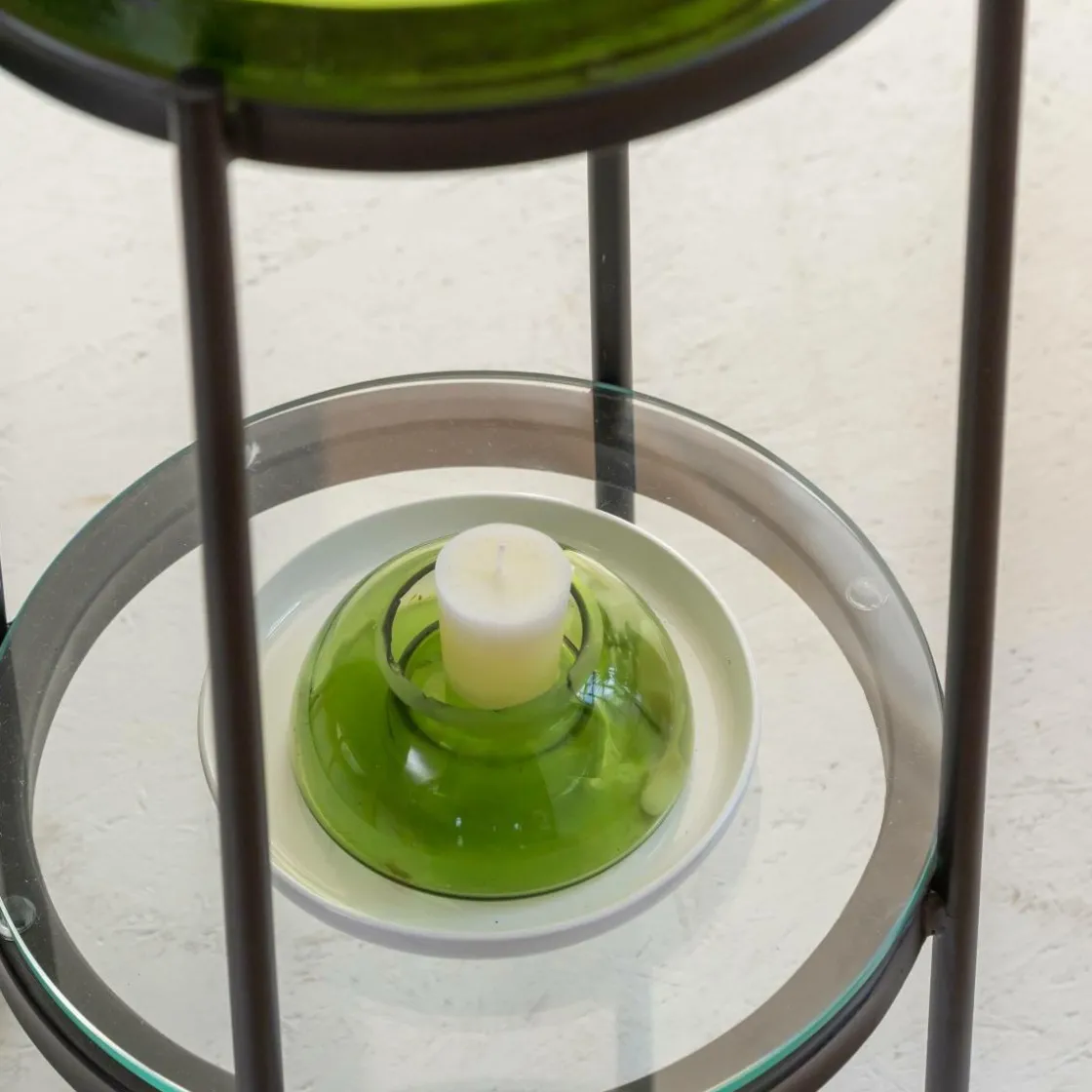 Made in Meubles Bout De Canapé & Sellette<Bout de canapé plateau en verre Lise