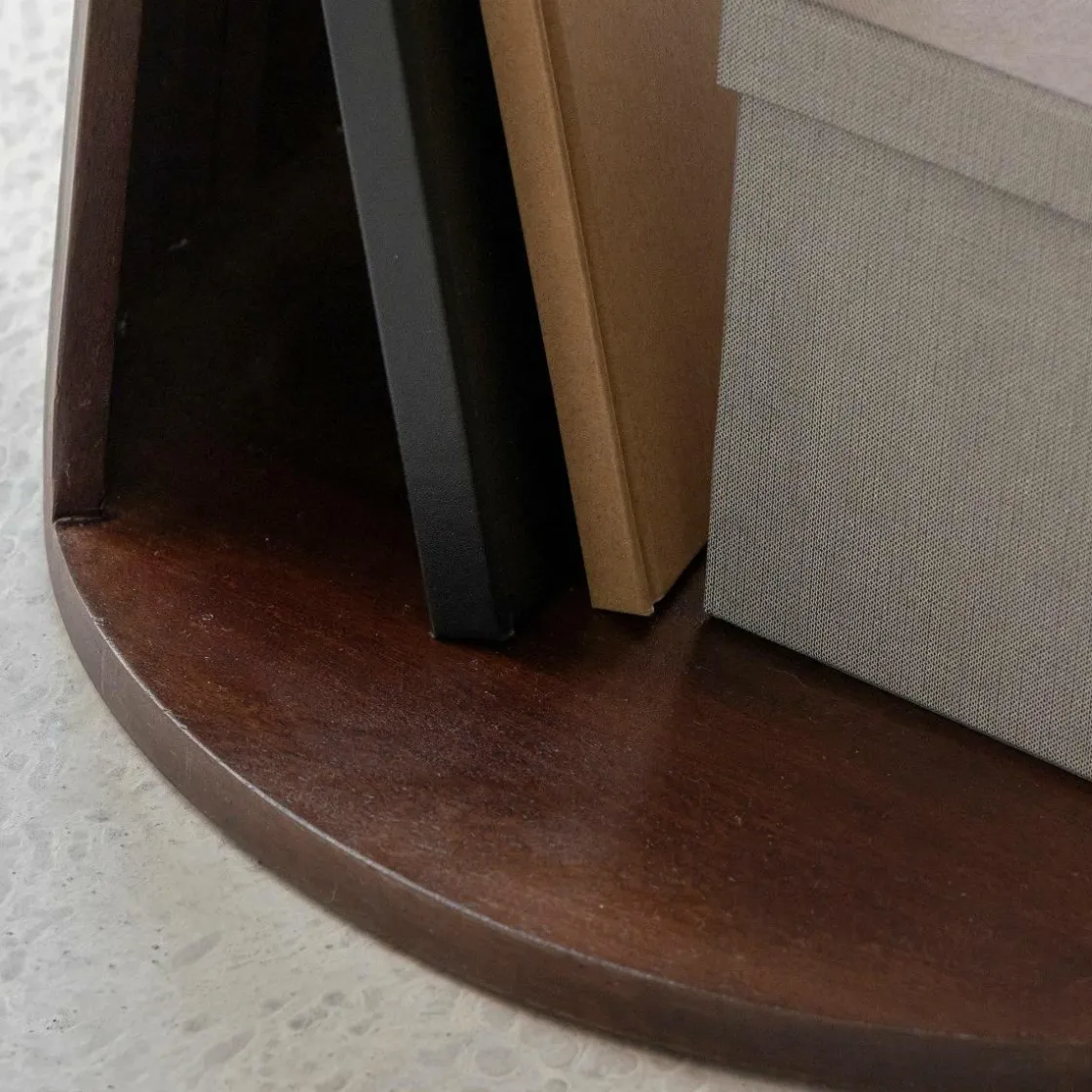 Made in Meubles Bout De Canapé & Sellette|Chevet<Bout de canapé rond en bois de manguier Isao