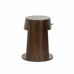 Made in Meubles Bout De Canapé & Sellette|Chevet<Bout de canapé rond en bois de manguier Isao