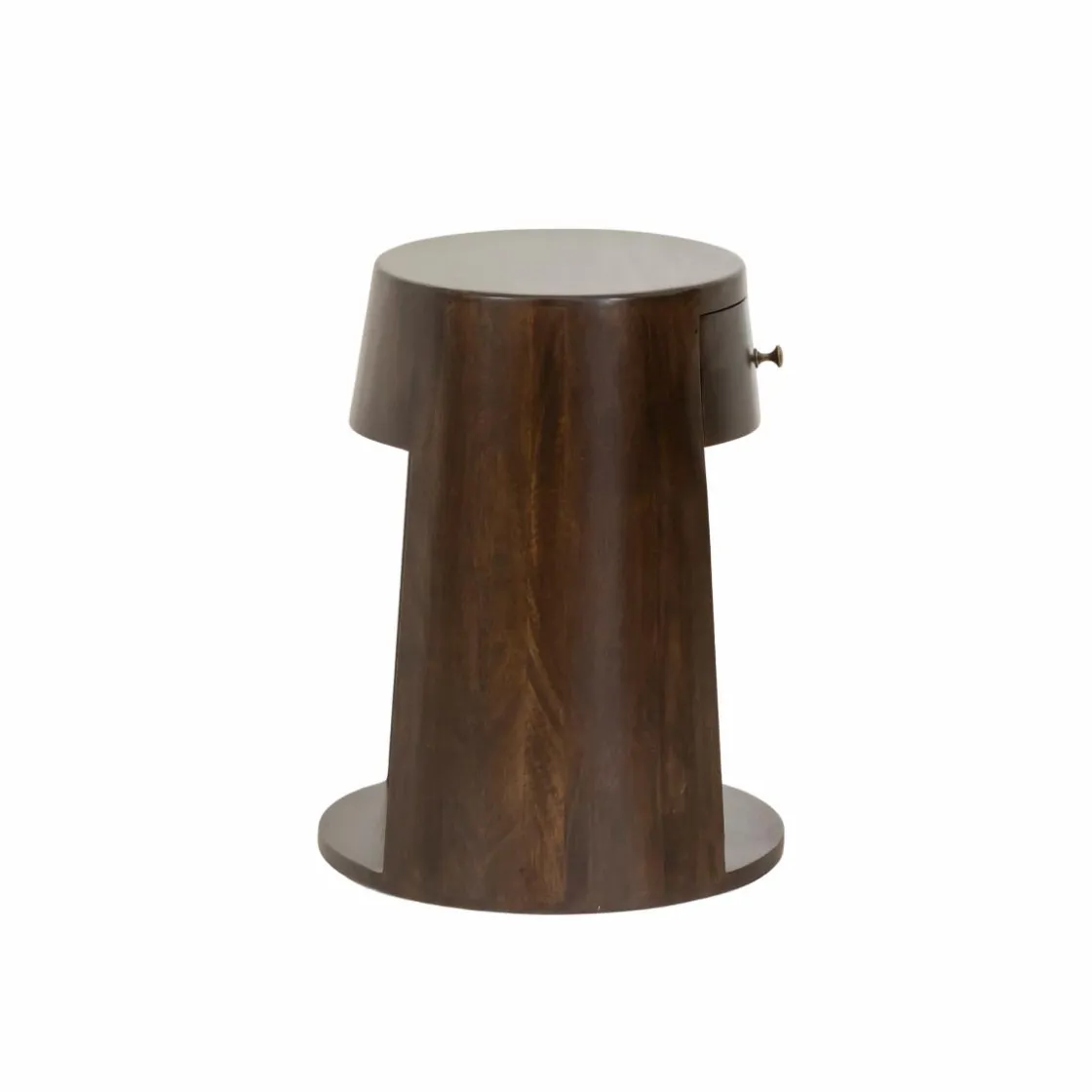 Made in Meubles Bout De Canapé & Sellette|Chevet<Bout de canapé rond en bois de manguier Isao