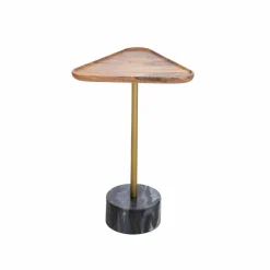 Made in Meubles Bout De Canapé & Sellette<Bout de canapé triangle en marbre Maxime