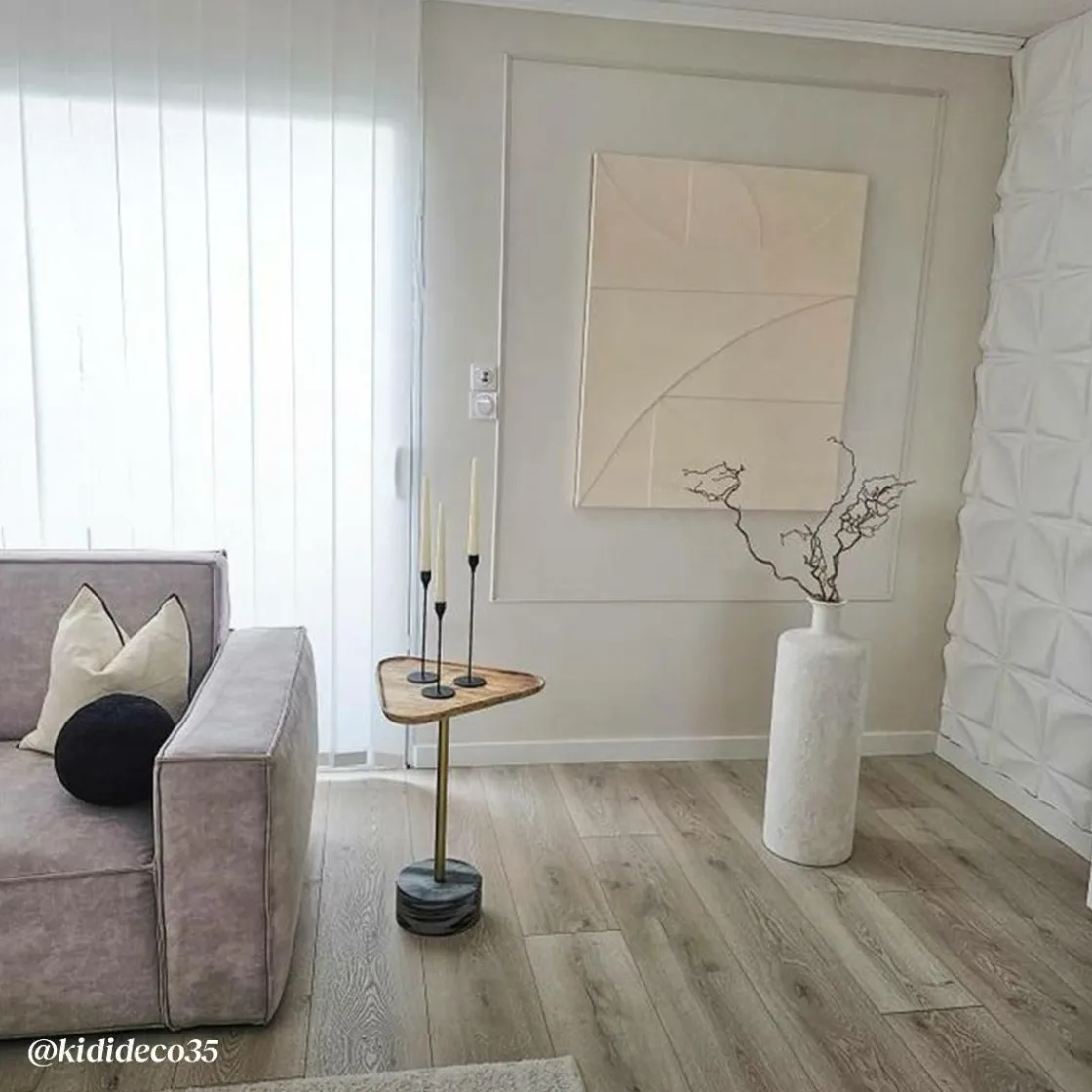 Made in Meubles Bout De Canapé & Sellette<Bout de canapé triangle en marbre Maxime