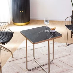 Made in Meubles Bout De Canapé & Sellette<Bout de canape en marbre et métal Charlize