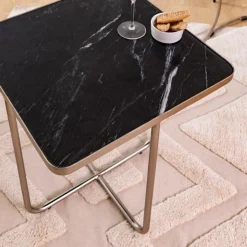 Made in Meubles Bout De Canapé & Sellette<Bout de canape en marbre et métal Charlize