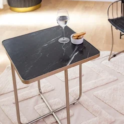 Made in Meubles Bout De Canapé & Sellette<Bout de canape en marbre et métal Charlize