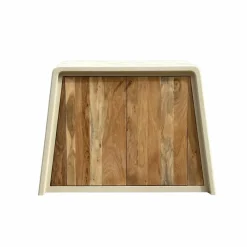 Made in Meubles Buffet<Buffet 2 portes en bois d'acacia et bois effet béton Dalva