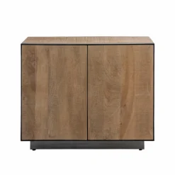 Made in Meubles Buffet<Buffet 2 portes en bois de manguier et métal Isil