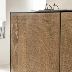 Made in Meubles Buffet<Buffet 2 portes en bois de manguier et métal Isil