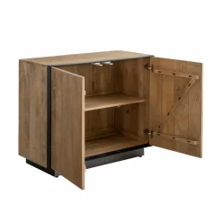 Made in Meubles Buffet<Buffet 2 portes en bois de manguier et métal Isil