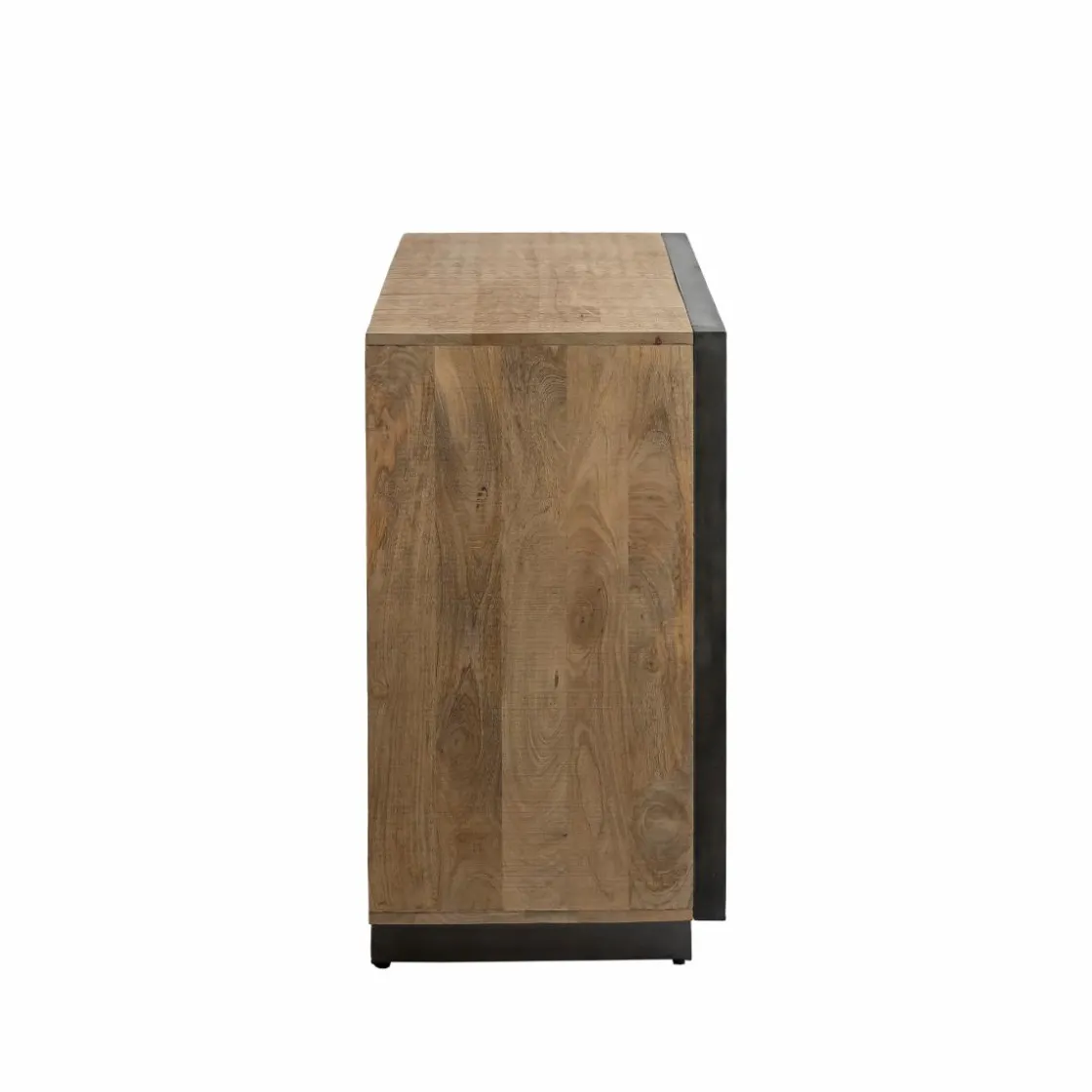 Made in Meubles Buffet<Buffet 2 portes en bois de manguier et métal Isil