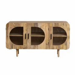 Made in Meubles Buffet<Buffet 3 portes en bois de manguier Nova