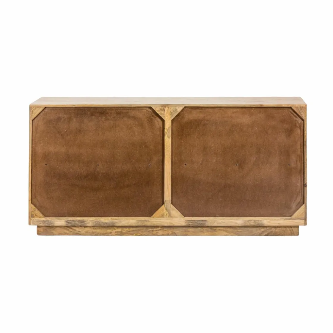 Made in Meubles Buffet<Buffet 4 portes en bois de manguier blanchi Alison