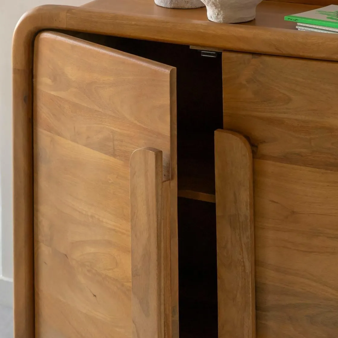 Made in Meubles Buffet<Buffet 2 portes en bois de manguier Féodor