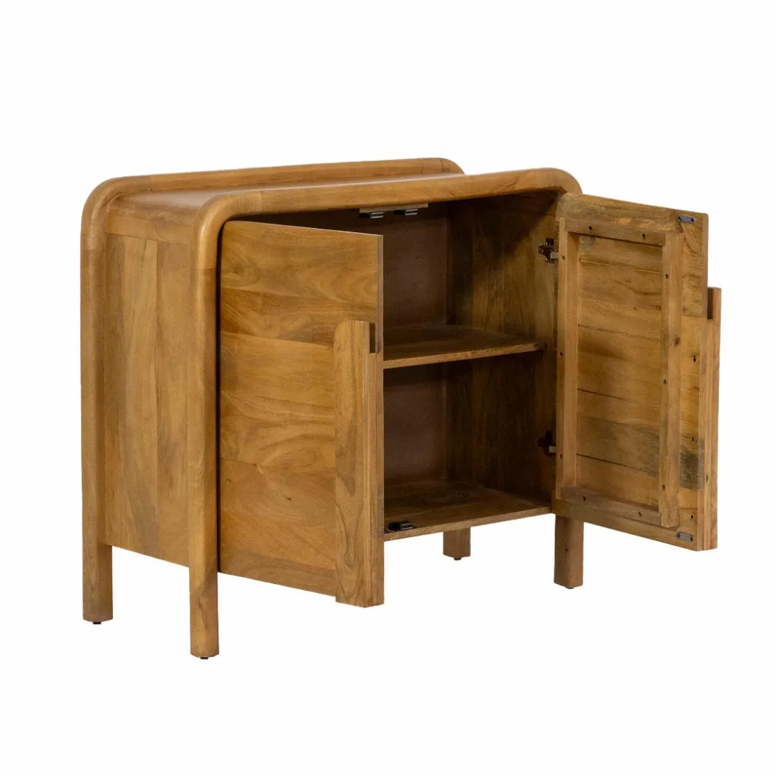 Made in Meubles Buffet<Buffet 2 portes en bois de manguier Féodor