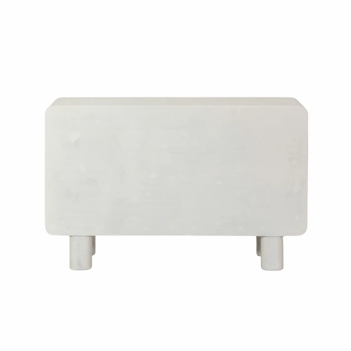 Made in Meubles Buffet<Buffet 3 portes en bois effet béton blanc Danaé