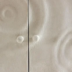 Made in Meubles Buffet<Buffet 3 portes en bois effet béton blanc Danaé