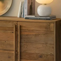 Made in Meubles Buffet<Buffet 4 portes en bois recyclé Blaise