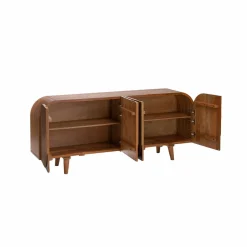 Made in Meubles Buffet<Buffet arrondi en bois de manguier Lise