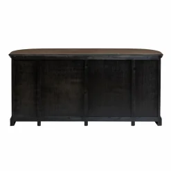 Made in Meubles Buffet<Buffet arrondi en vieux pin et pierre bleue Garance