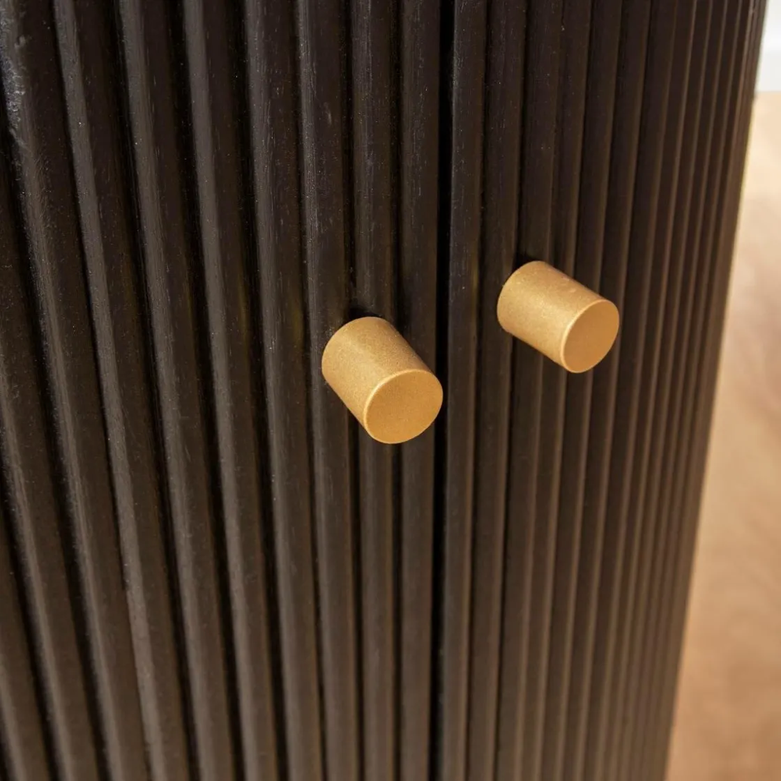 Made in Meubles Buffet|Meuble Bar<Buffet bar en bois de manguier et marbre Isaac