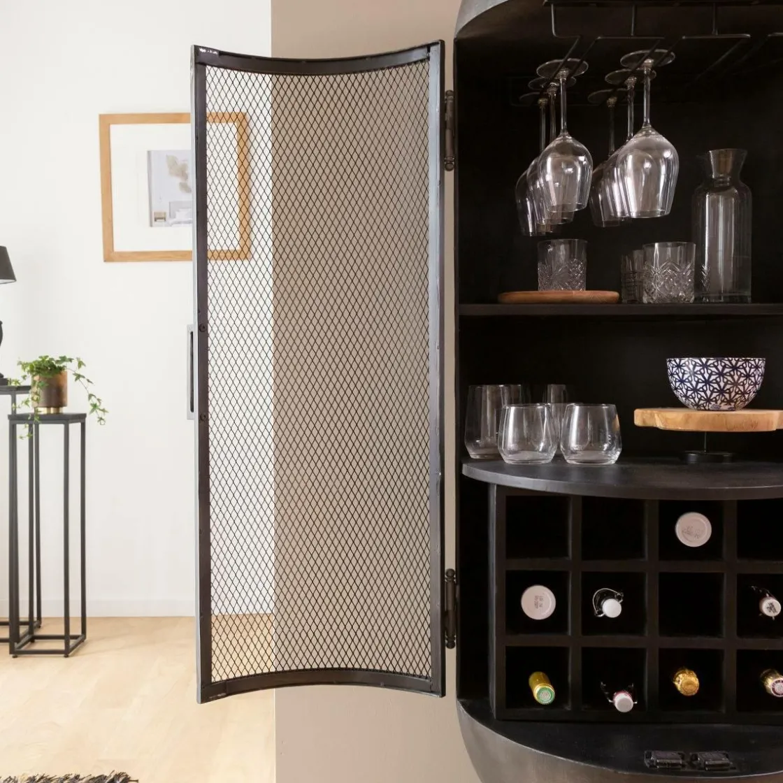 Made in Meubles Buffet|Meuble Bar<Buffet bar en métal Locker