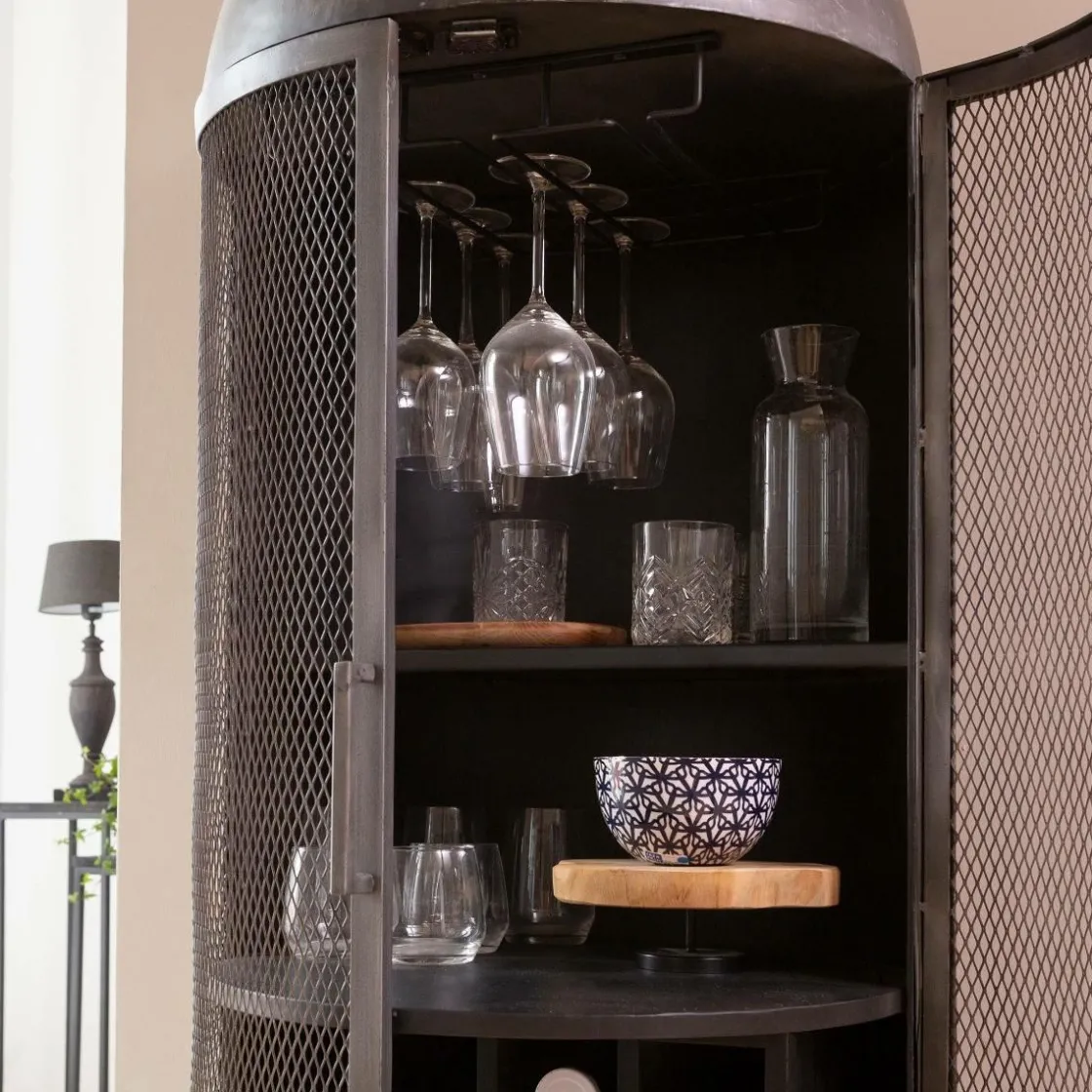 Made in Meubles Buffet|Meuble Bar<Buffet bar en métal Locker