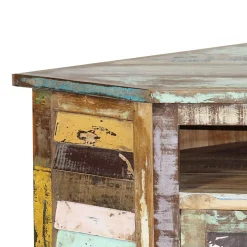 Made in Meubles Buffet<Buffet d'angle en bois coloré Ethnik