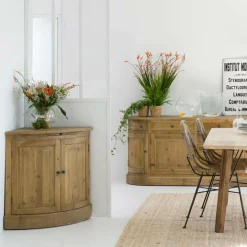 Made in Meubles Buffet<Buffet d'angle en bois recyclé Garance