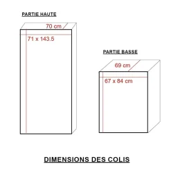 Made in Meubles Buffet<Buffet d'angle haut en bois recyclé Garance