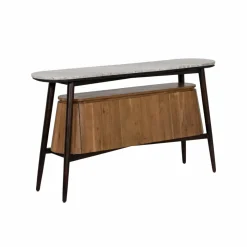 Made in Meubles Buffet<Buffet en bois d'acacia et marbre Simon