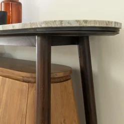 Made in Meubles Buffet<Buffet en bois d'acacia et marbre Simon