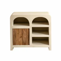 Made in Meubles Buffet<Buffet en bois d'acacia et bois effet béton Dalva