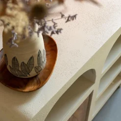 Made in Meubles Buffet<Buffet en bois d'acacia et bois effet béton Dalva