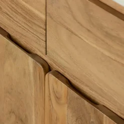 Made in Meubles Buffet<Buffet en bois d'acacia et en marbre blanc Rick