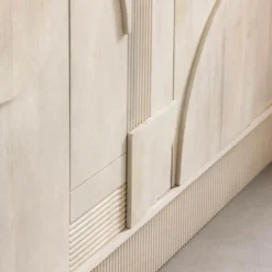 Made in Meubles Buffet<Buffet en bois de manguier blanchi Miliam