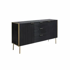 Made in Meubles Buffet<Buffet en bois de manguier et métal doré Ange