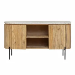 Made in Meubles Buffet|Meuble Sous Vasque<Buffet en bois de manguier et terrazzo Lou