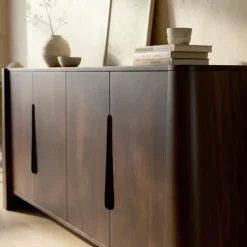 Made in Meubles Buffet<Buffet en bois de manguier foncé Liriel