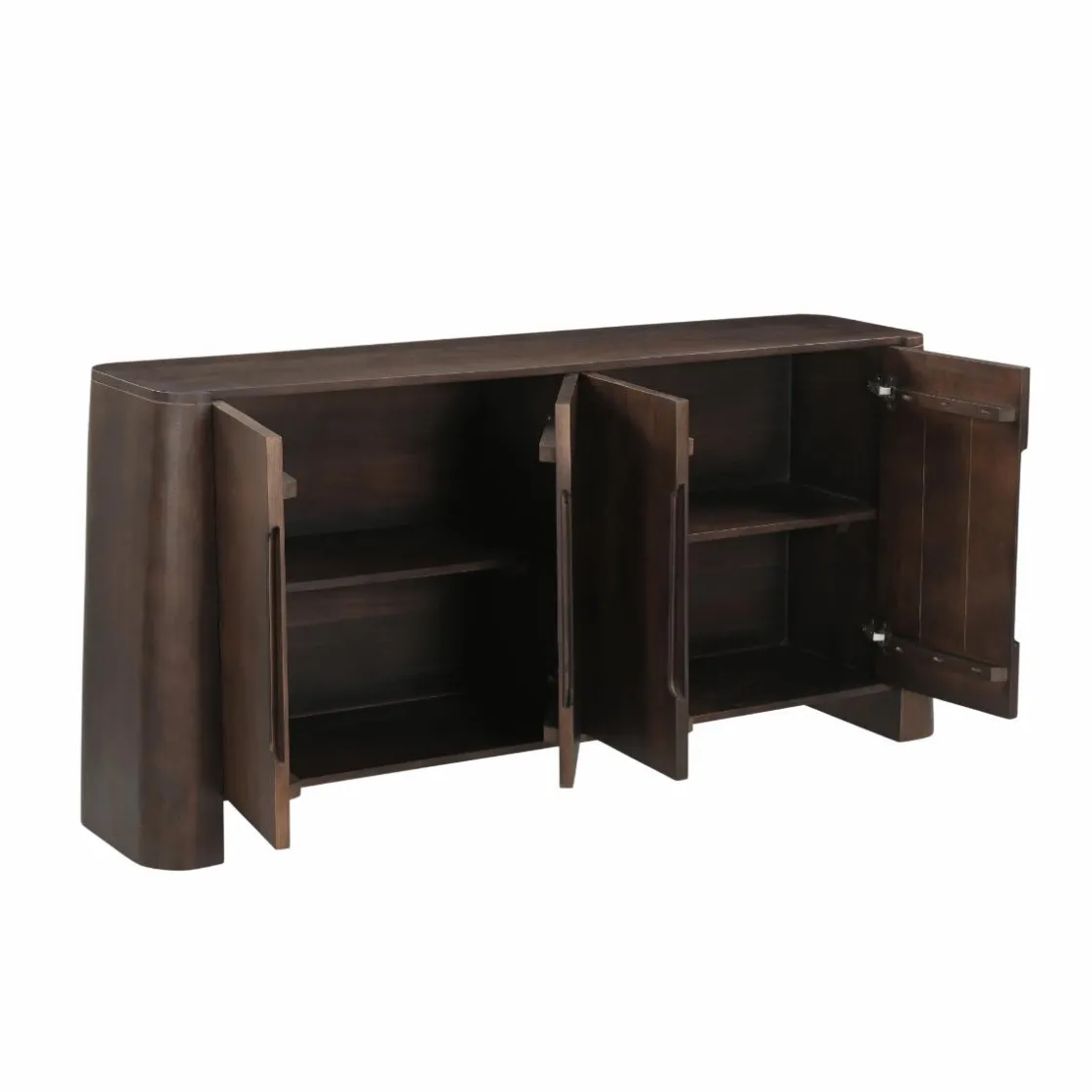 Made in Meubles Buffet<Buffet en bois de manguier foncé Liriel