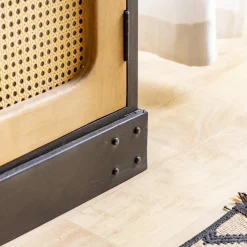 Made in Meubles Buffet<Buffet en bois de manguier et cannage Ezra