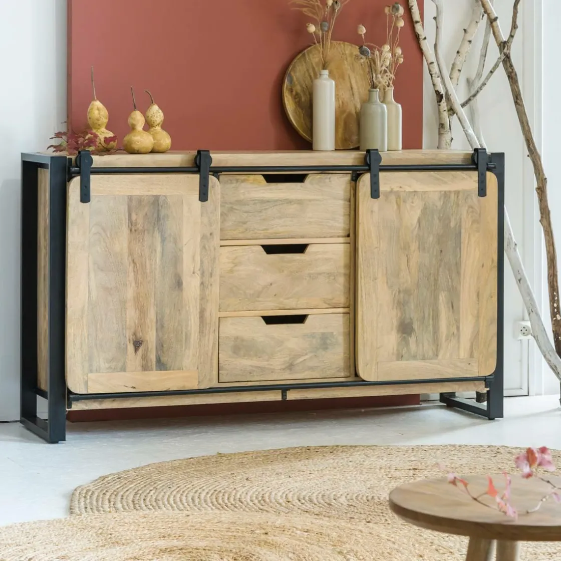 Made in Meubles Buffet<Buffet en bois de manguier New-York