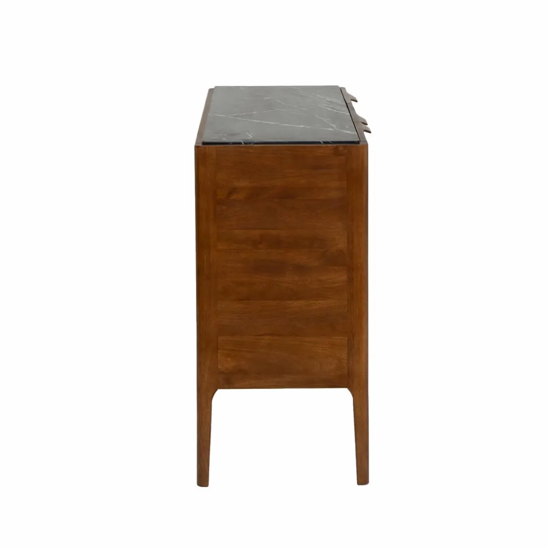 Made in Meubles Buffet<Buffet en bois de manguier et marbre noir Roch